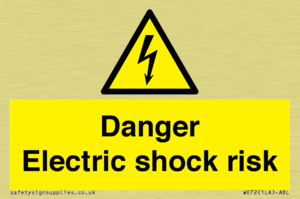 Danger Electric shock risk